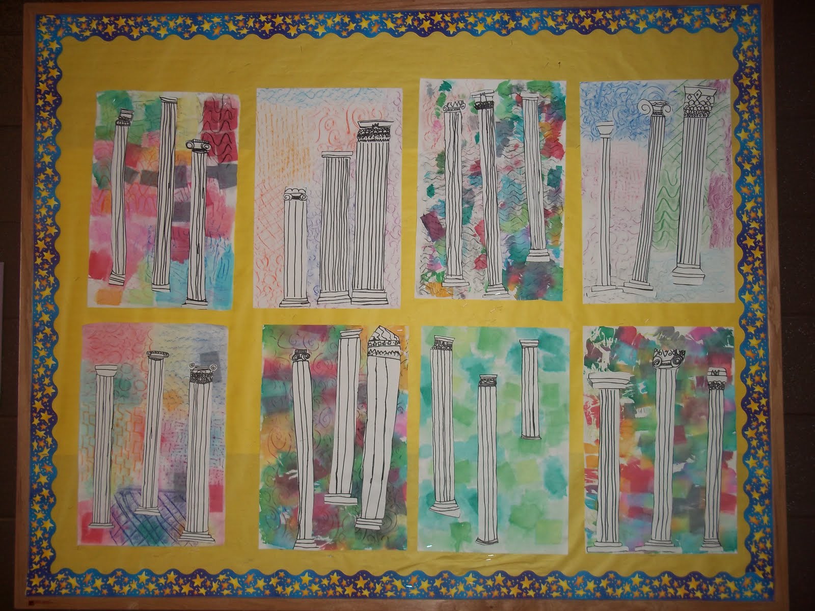 Happily Ever After...An Art Teacher's Fairy Teal Greek Columns