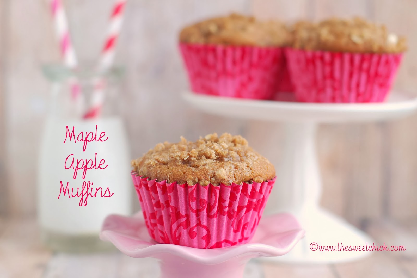 Maple Apple Muffins by The Sweet Chick