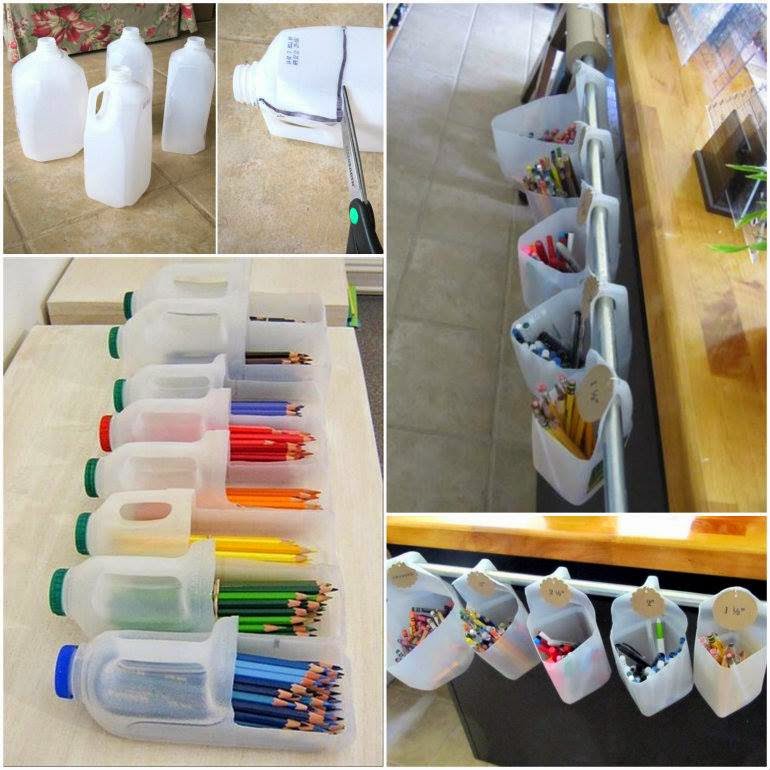 Ideas & Products Bottle Stationery Storage