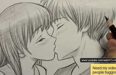 How to Draw People Kissing