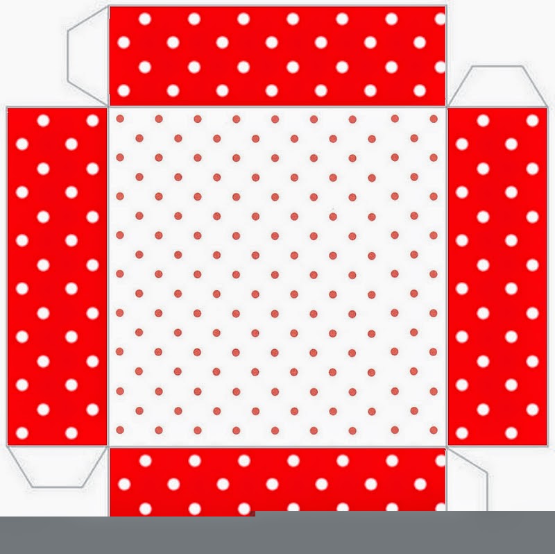 Red and White Polka Dots Free Printable Boxes. Oh My Fiesta For Ladies!