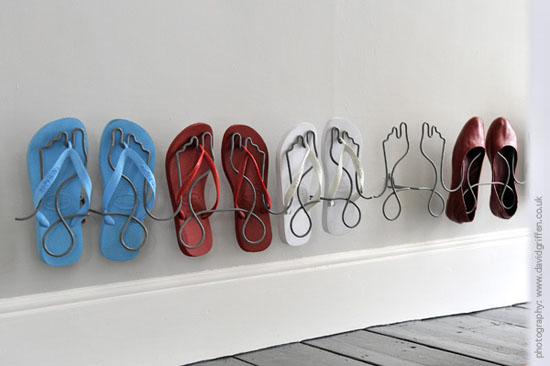 Functional Art Shoe Rack - interior decorating accessories