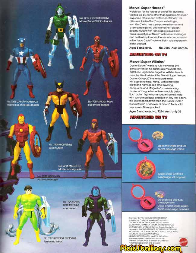 marvel secret wars toys 1984