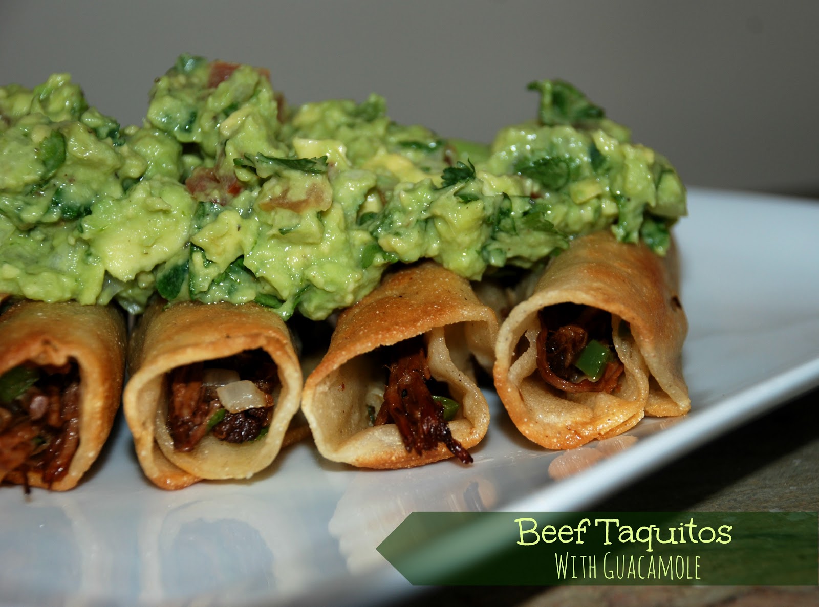 Living Rancho Delux Beef Taquitos with Guacamole