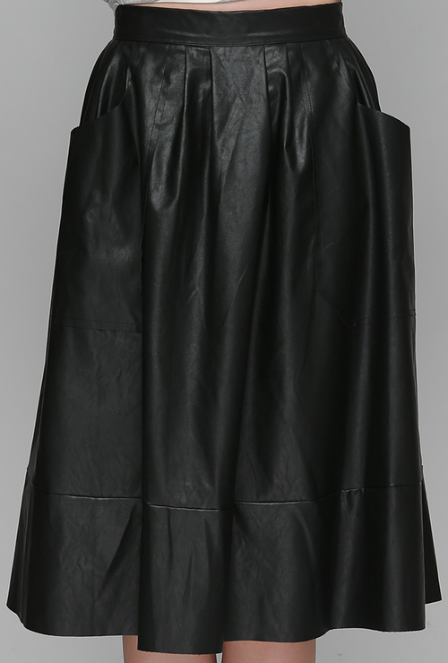 To Die For Faux Leather Skirt