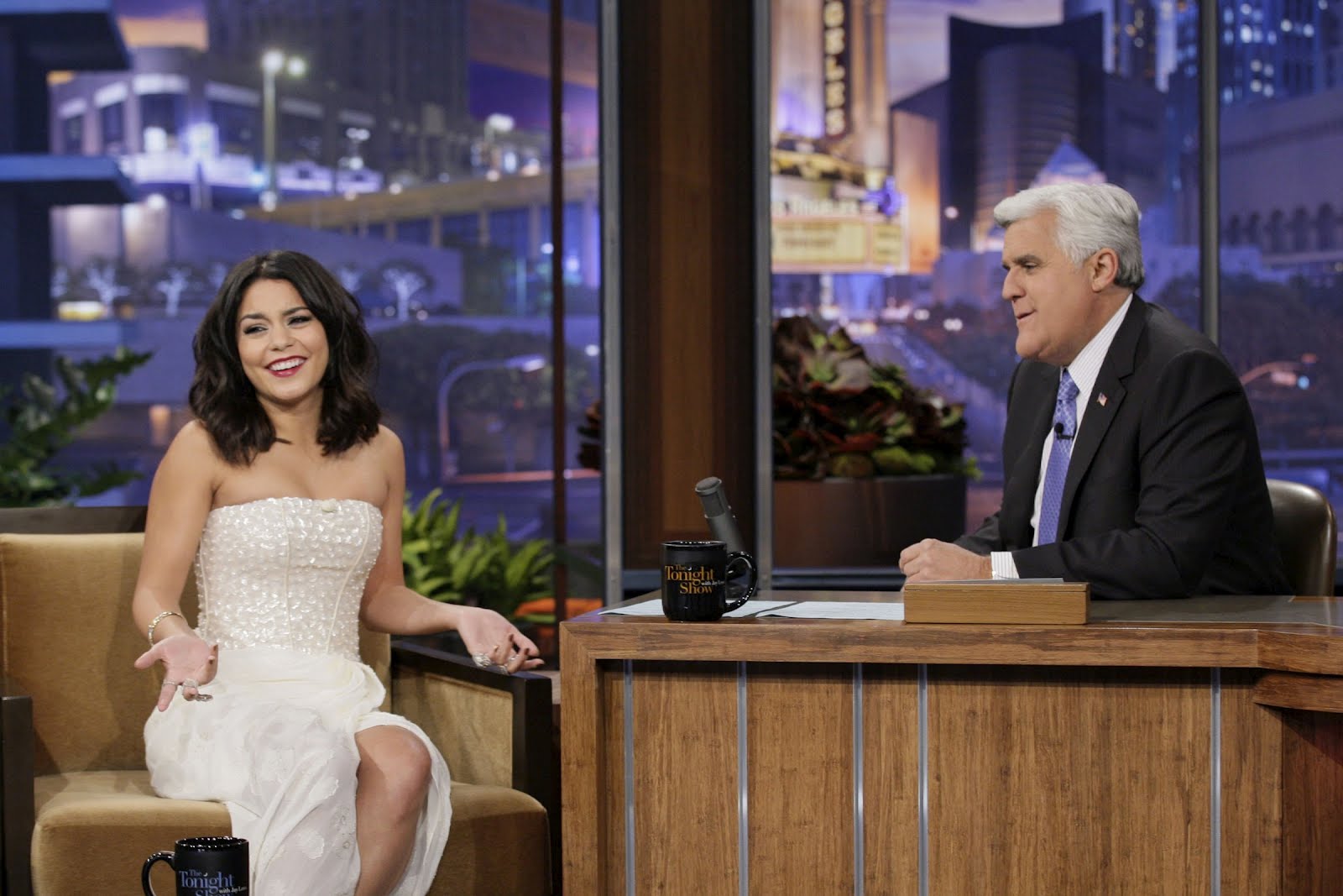 Free Celebrity Photos: Vanessa Hudgens at The Tonight Show with Jay Leno