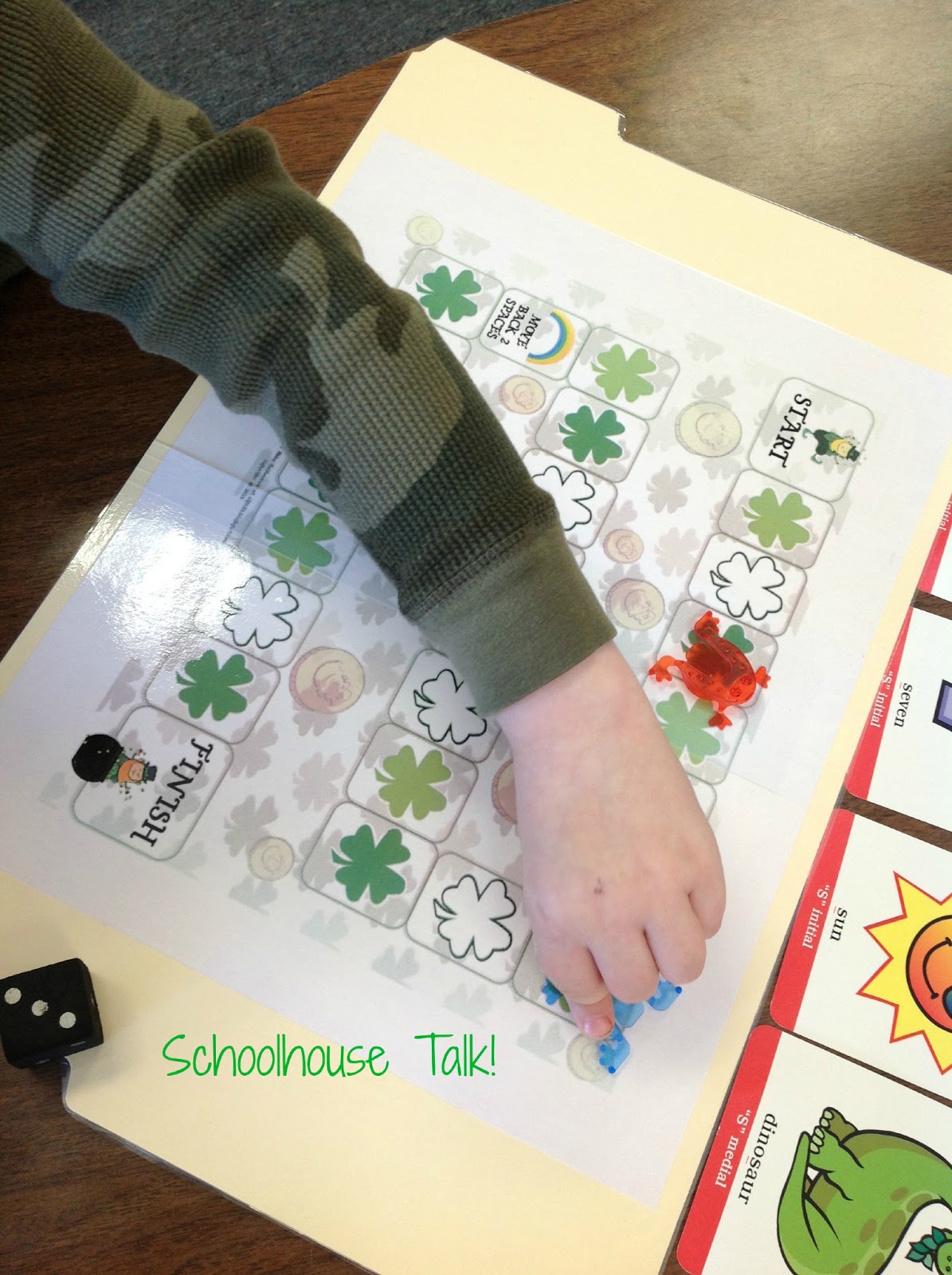 Schoolhouse Talk! St. Patrick's Day OpenEnded Board Game {FREEBIE}