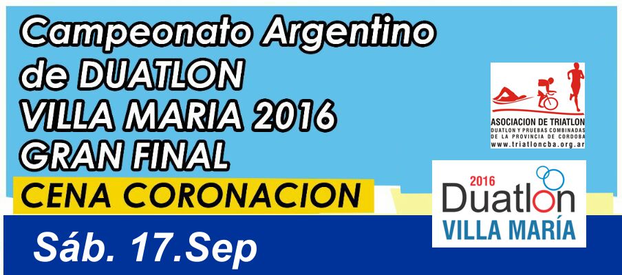 Campeonato Argentino de Duatlón Villa María 2016
