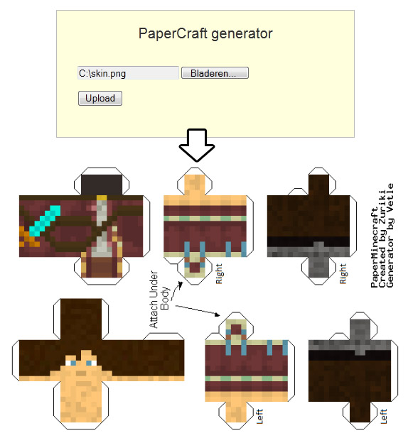 Customize, papercraft   papercraft weblog: print Minecraft own ' minecraft  build your print your