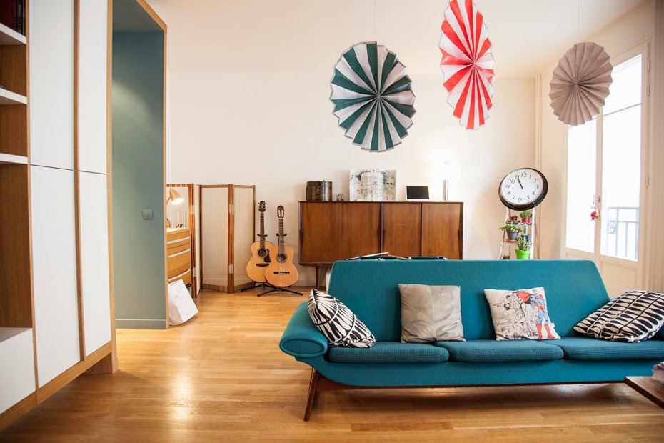 INTERIORS Anais and Nicolas apartment in Paris 14th