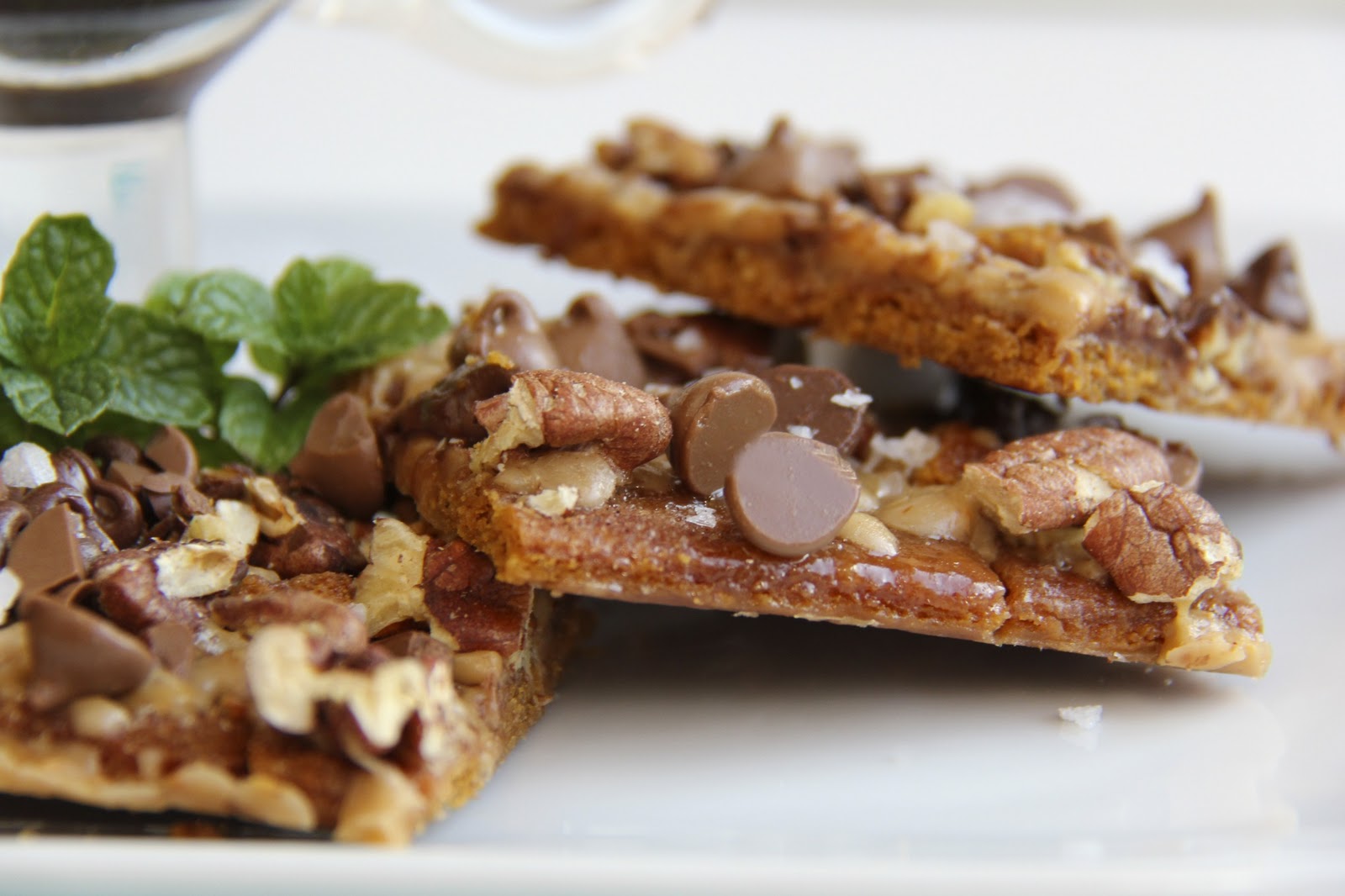 Salted Toffee Chocolate Pecan Squares The Café Sucre Farine