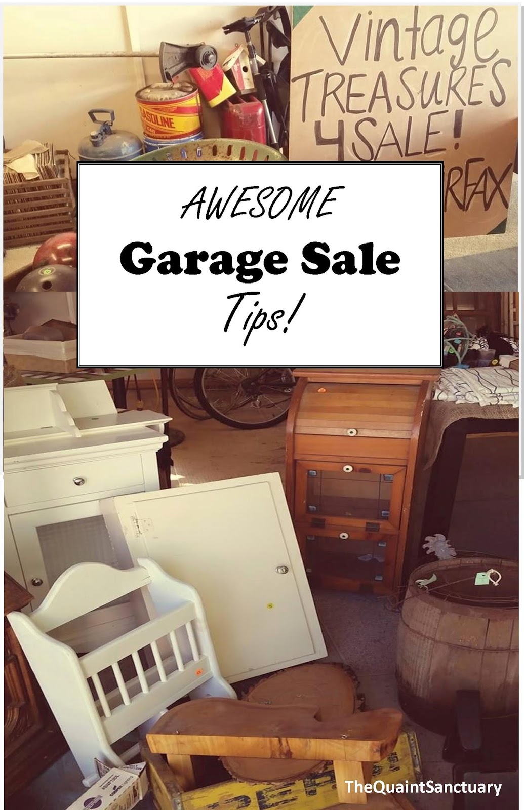 The Quaint Sanctuary { Simple & Profitable Garage Sale Tips!! }