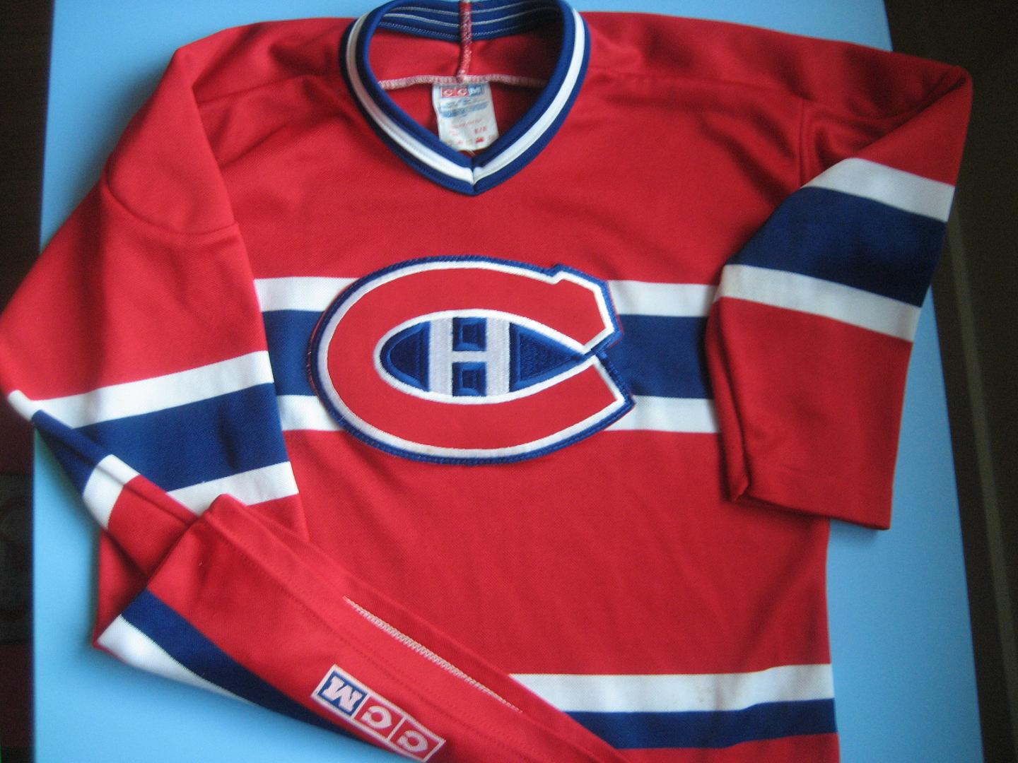 Vintage Montreal Canadiens Hockey Jersey CCM Made in Canada 