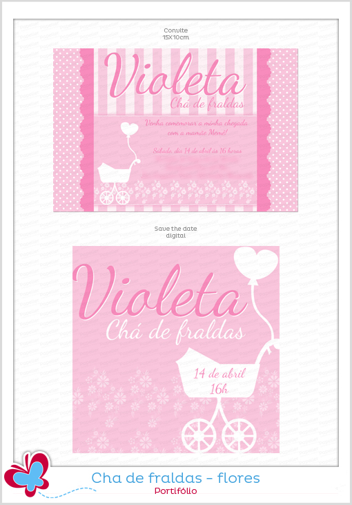 save the date cha de fraldas