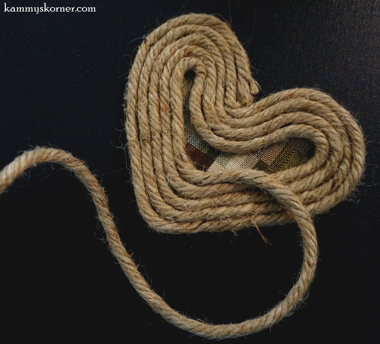 Kammy's Korner How to Make a Jute Rope Heart Embellishment