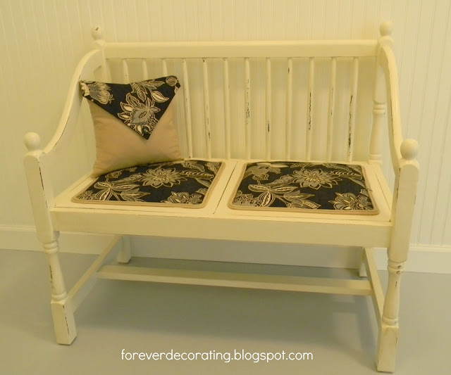 Forever Decorating! Old Settee Breathes New Life!