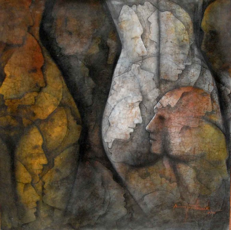 Asit Kumar Patnaik Indian Figurative Painter Award Winning Fine