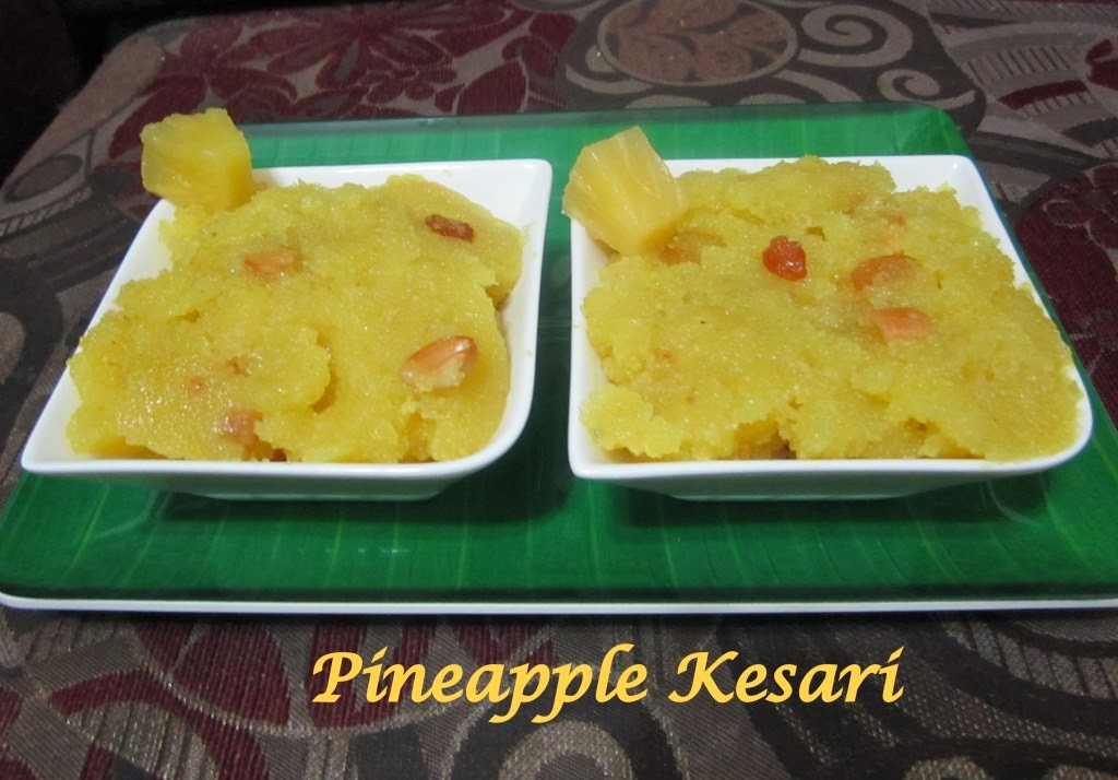 Pineapple Kesari/ Kesari/ Indian Smolina Cakes Lincy's Cook Art