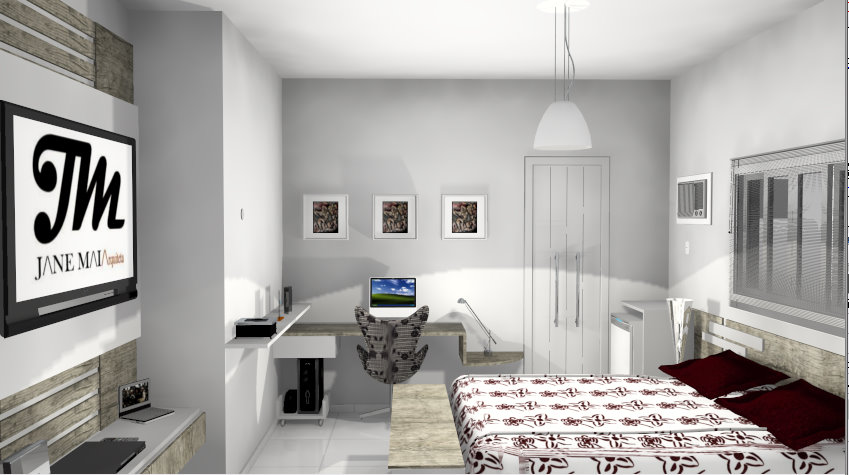JANE MAIArquiteta Quarto casal com mesa de estudo Mesa De Apoio Para Quarto De Casal ~ JANE MAIArquiteta Quarto casal com mesa de estudo