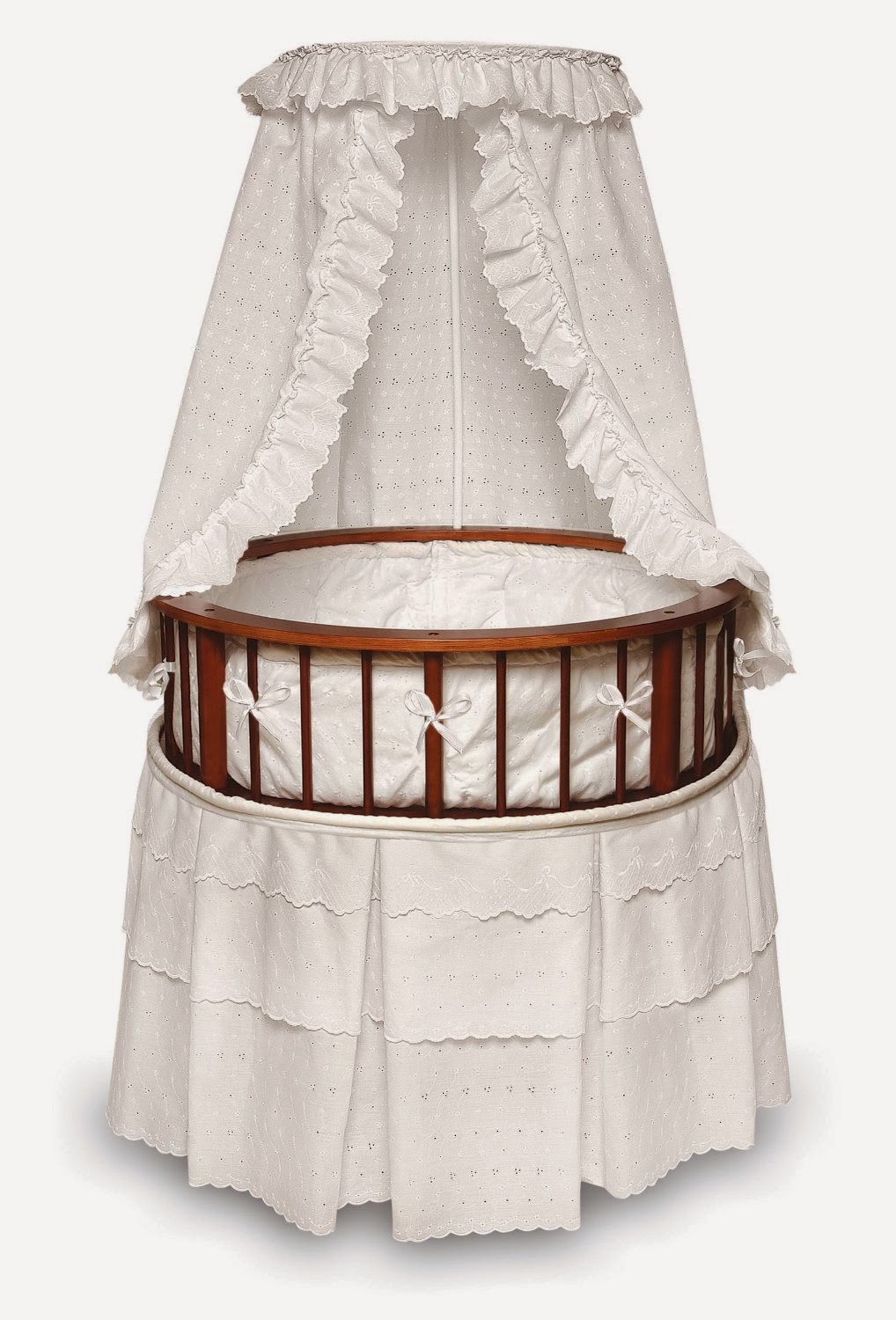 Minimalist Round Baby Cribs With Luxury Interior