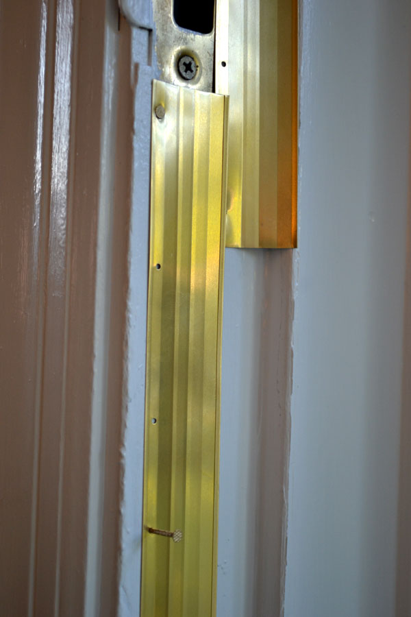 Installing "spring bronze" weatherstripping Lansdowne Life