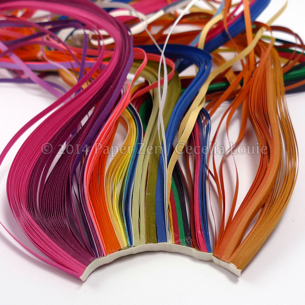 to Paper Zen Cecelia Louie How to organize messy quilling strips