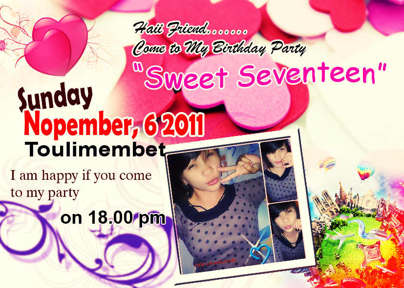 frullyosefarno Desain Undangan Sweet Seventeen
