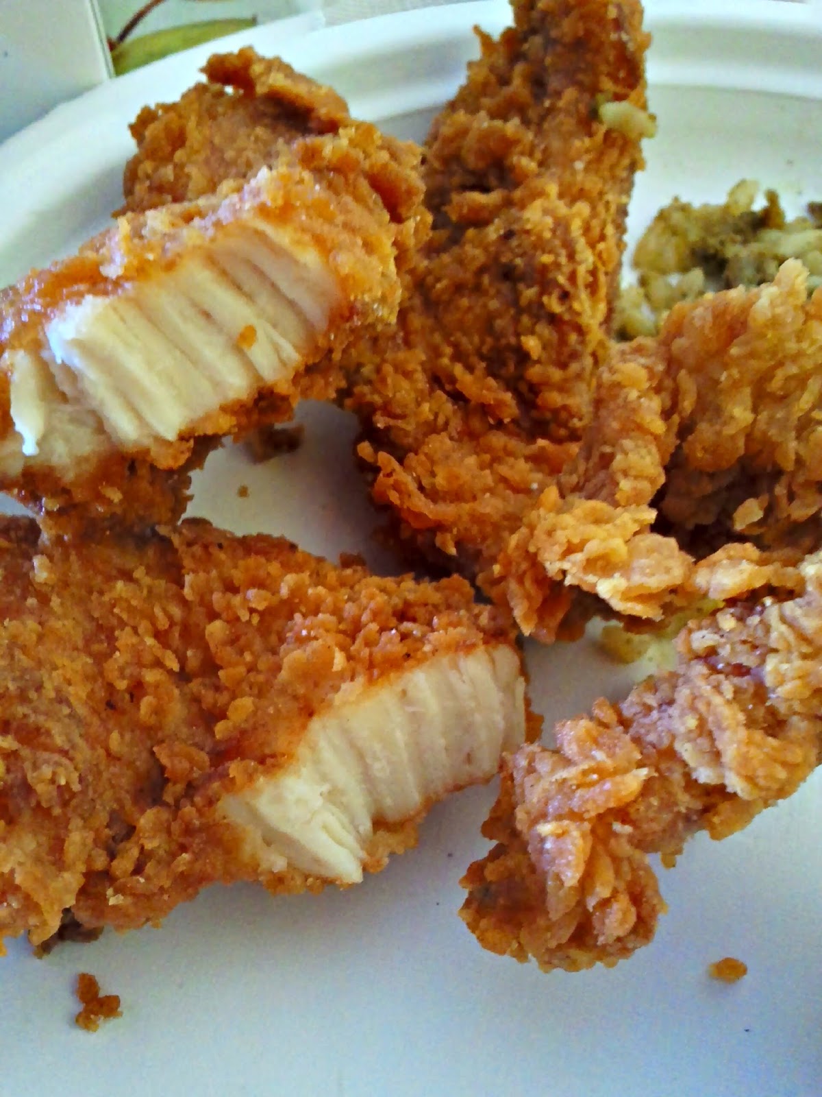 so little thyme. Chicken Waffle Tenders at Popeyes