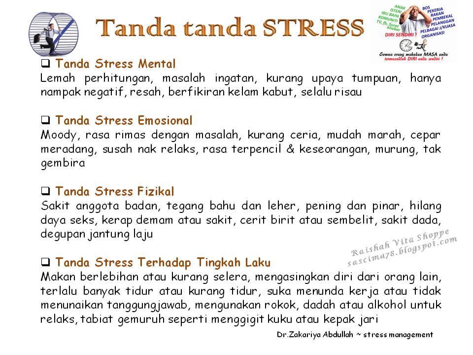 Stress tanda Kenali 5