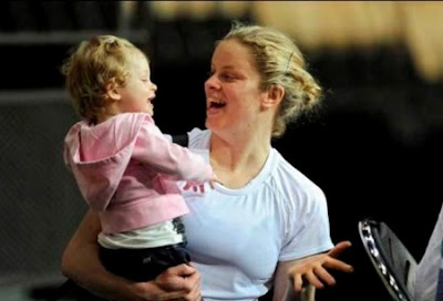 Kim Clijsters And Her Daughter Jada