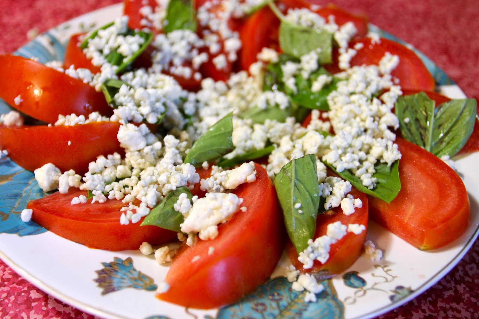 Bossy Italian Wife Quick Fix Tomato & Bleu Cheese Salad