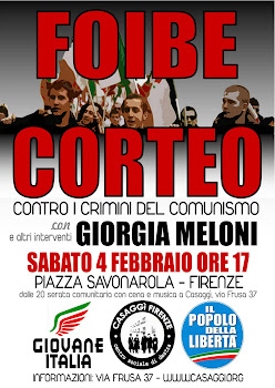 FOIBE: GRANDE CORTEO, 4 FEBBRAIO