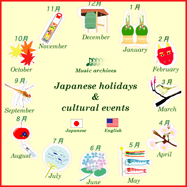 WKD Saijiki for Festivals and Ceremonies National Holidays Japan