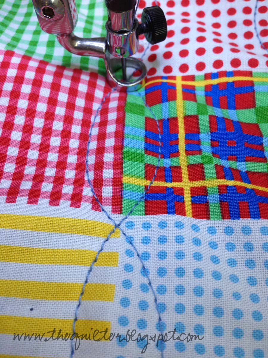  The Quilter Quilting without a Stitch Regulator