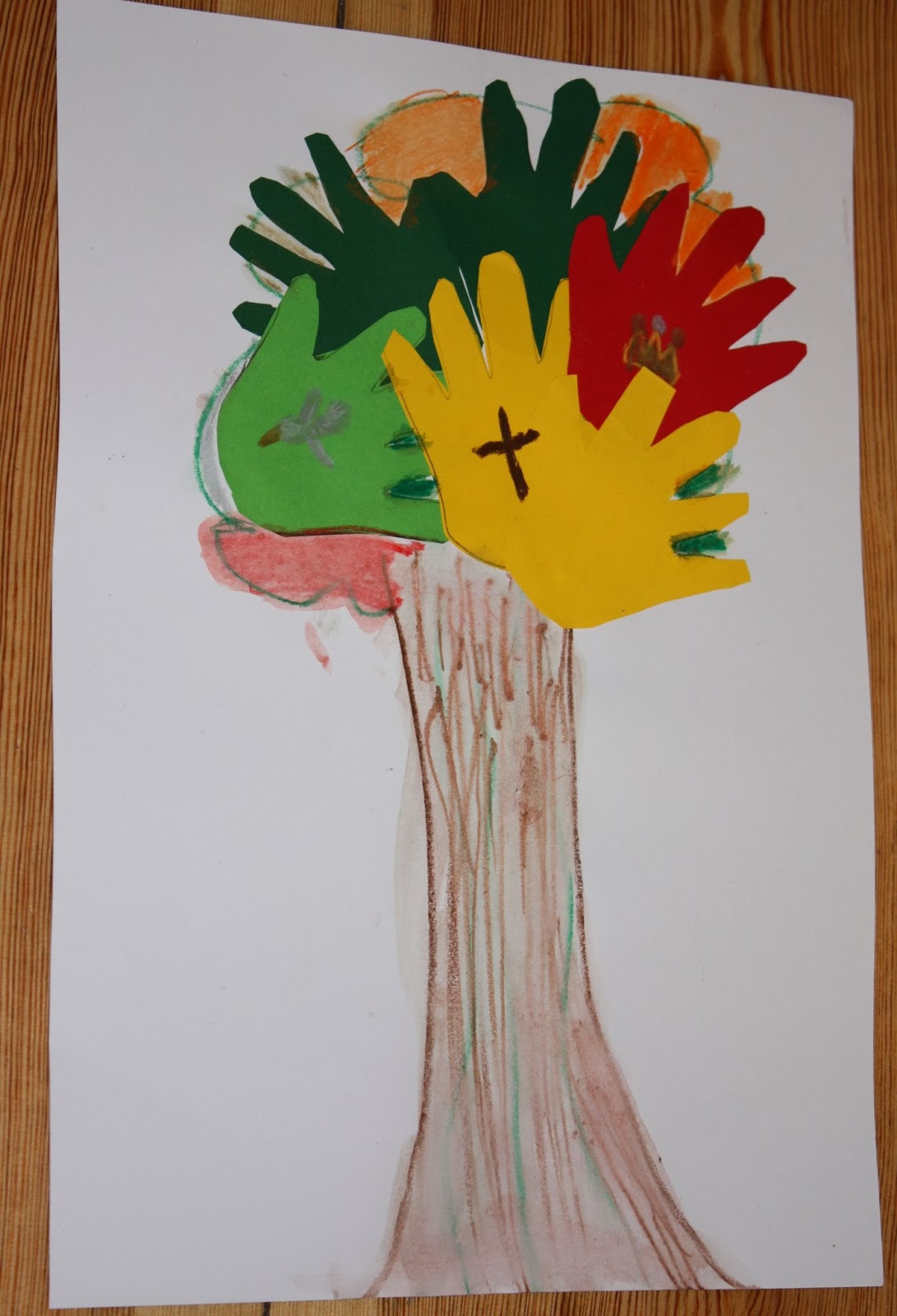 Explore and Express Art Project Peace Tree