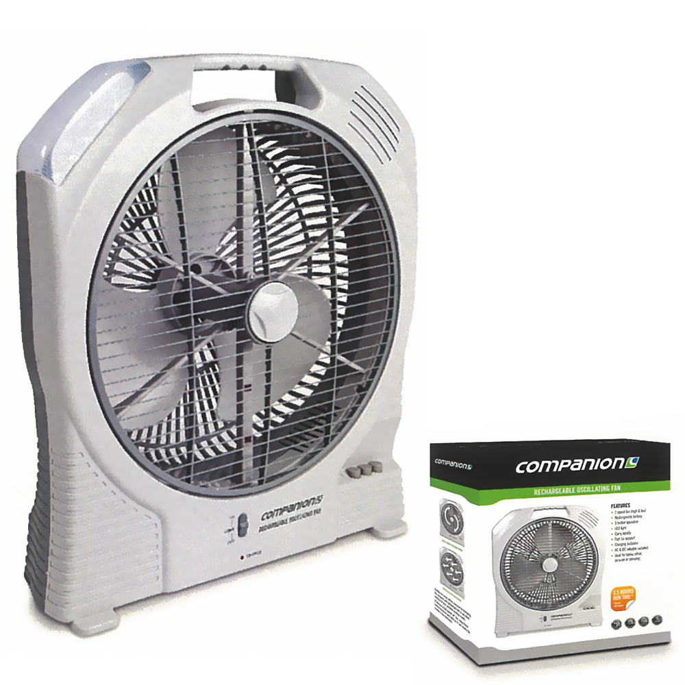 Survive the Elements Companion Rechargeable Oscillating FAN