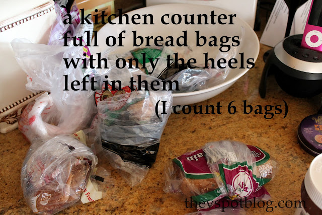 Waste not, want not: Making breadcrumbs.