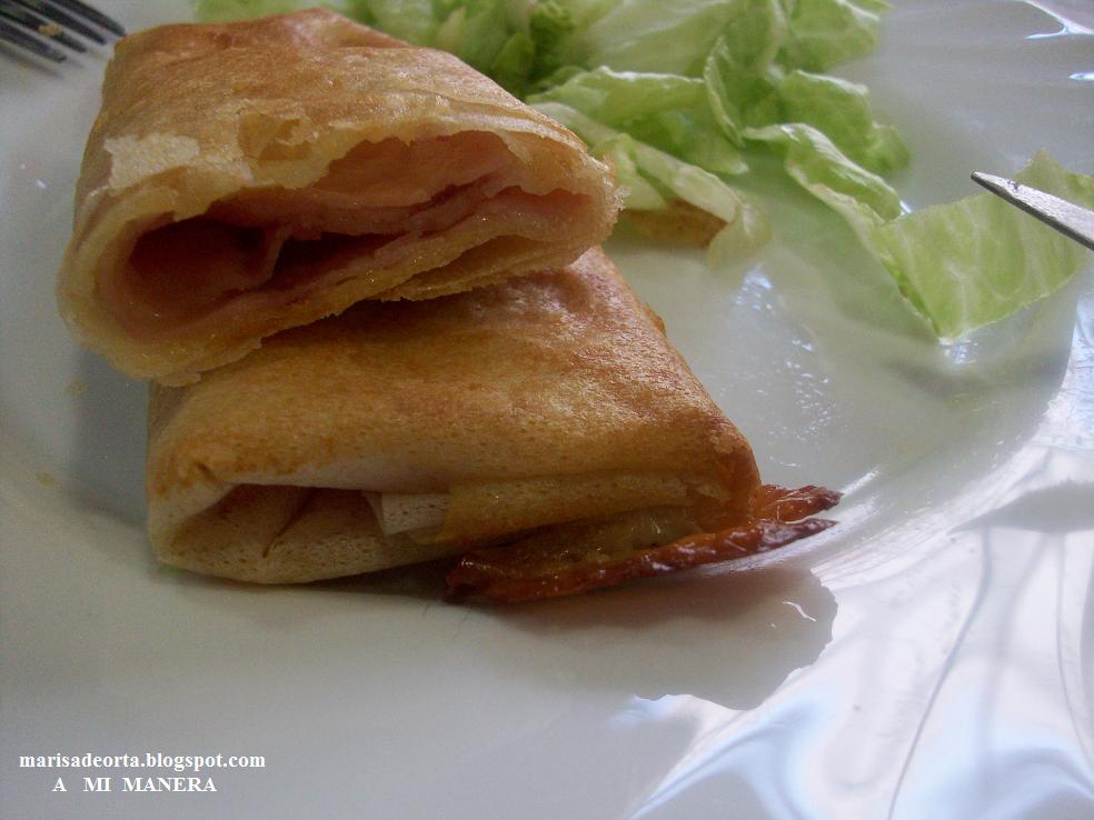 A mi manera FLAUTAS DE JAMÓN Y QUESO