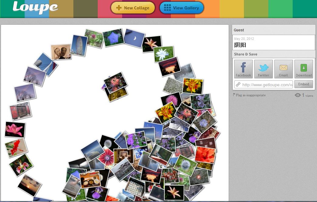 Living Online Loupe, A  Tool Make Collage Photo