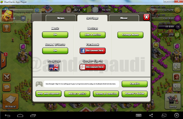 change email clash of clans