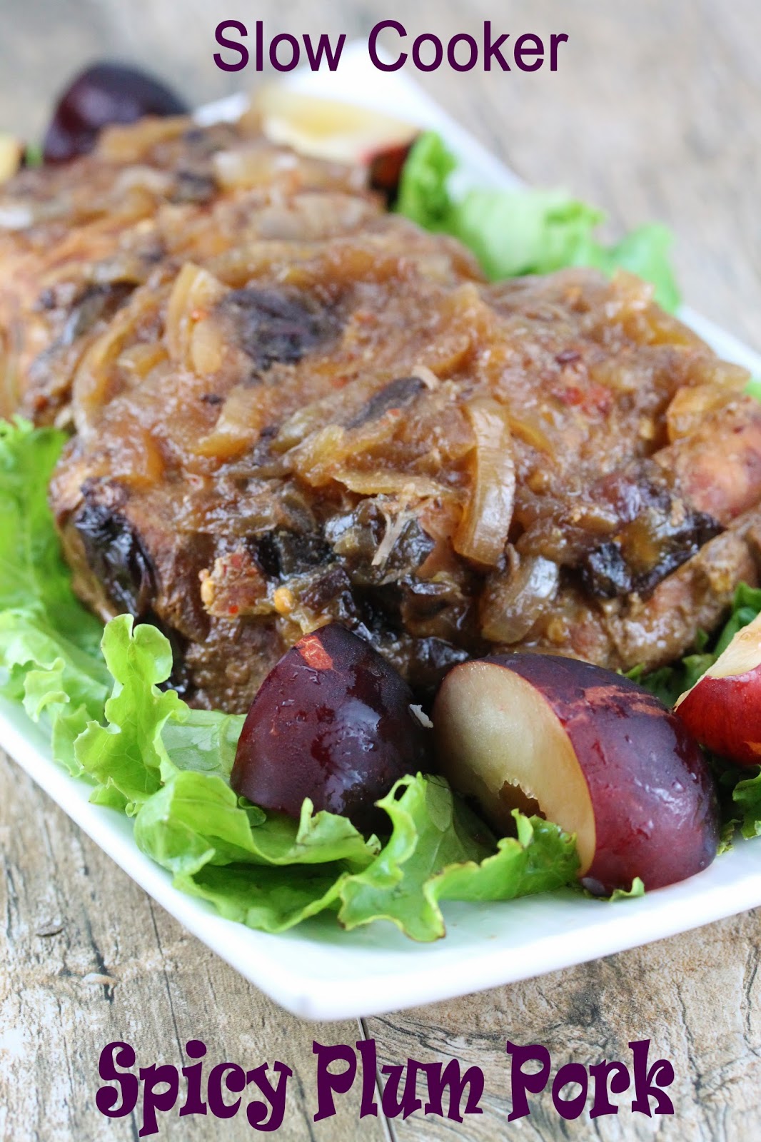 Spicy Slow Cooker Plum Pork