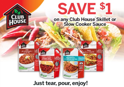 ClubHouse $1 Off Skillet or Slow Cooker Sauce Coupon
