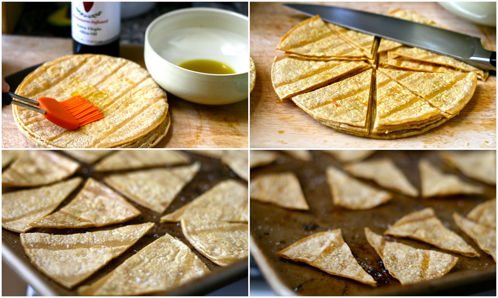 T is for Tomatillo Avocado Salsa with Homemade Baked Tortilla Chips
