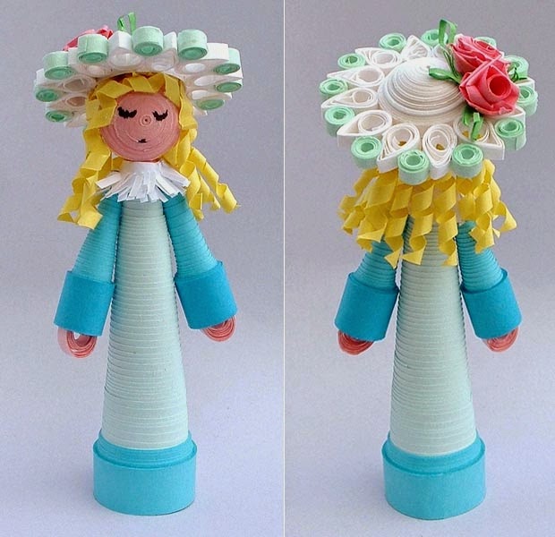 wonderful 3D paper quilling dolls