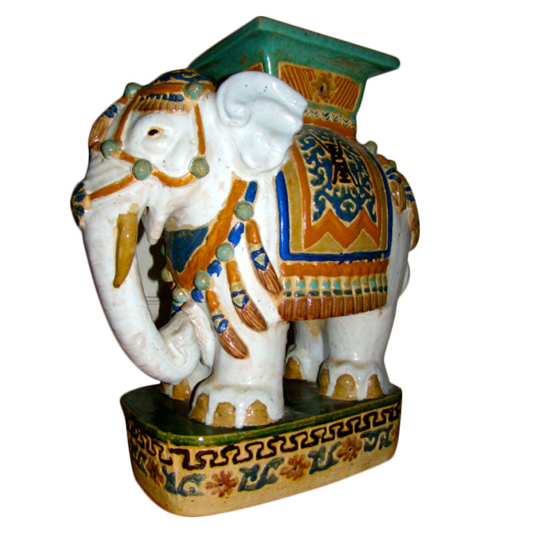 Chinoiserie Chic Elephant Garden Stool HighLow Chinoiserie Chic Elephant Garden Stool HighLow