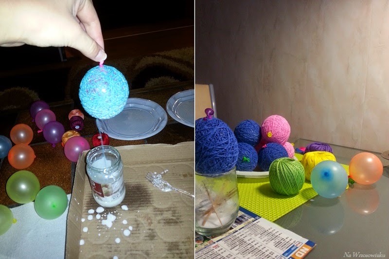 Na wrzosowisku Projekt DIY Cotton Ball