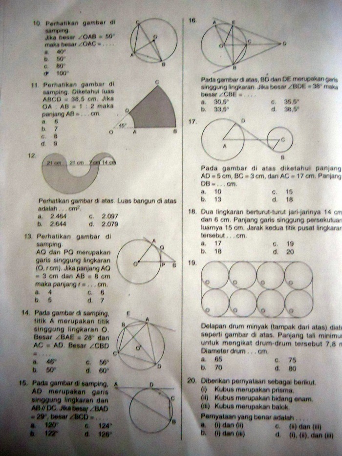 Super Math Indonesia Latihan Ulangan Semester 2 Kelas 8