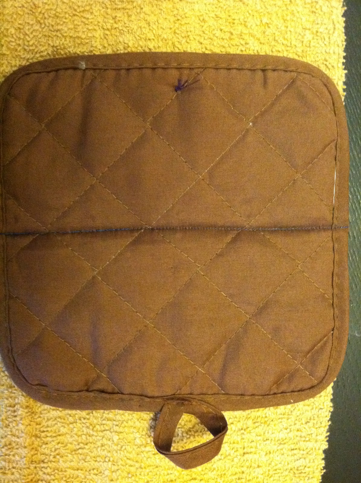 Sister See Sister Do Dollar Store Craft Hot Pad Hand Towel Tutorial