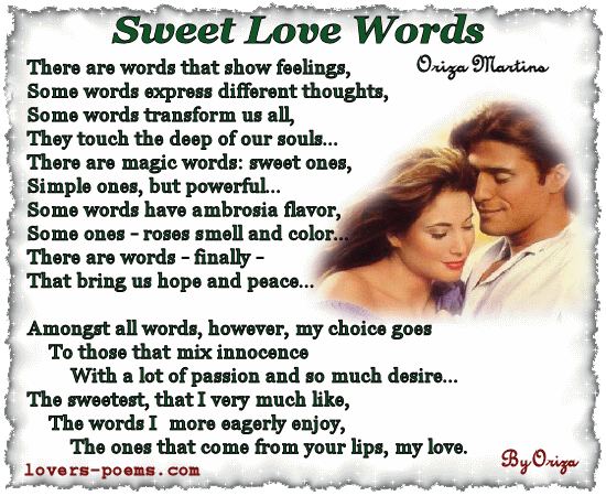 sweet love poems for your husband