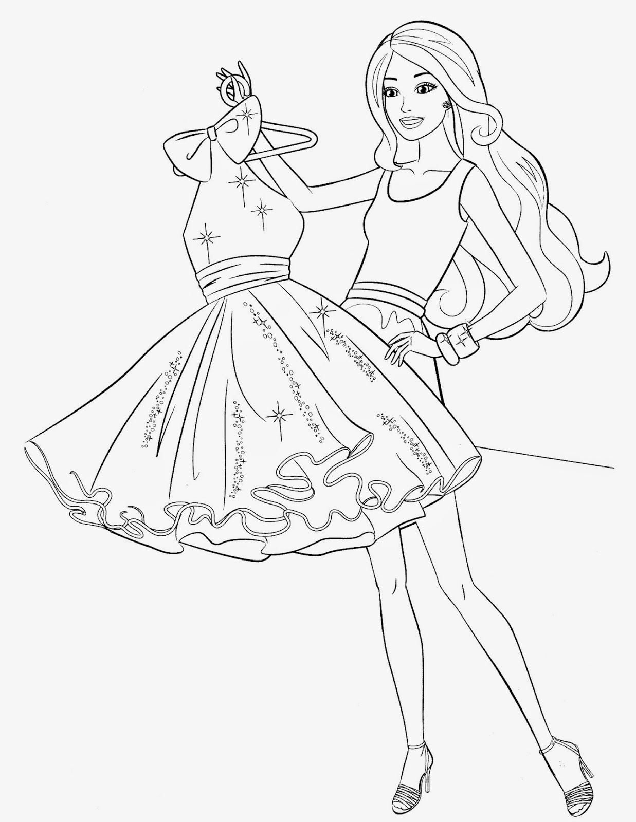 Coloring Pages: Barbie Free Printable Coloring Pages